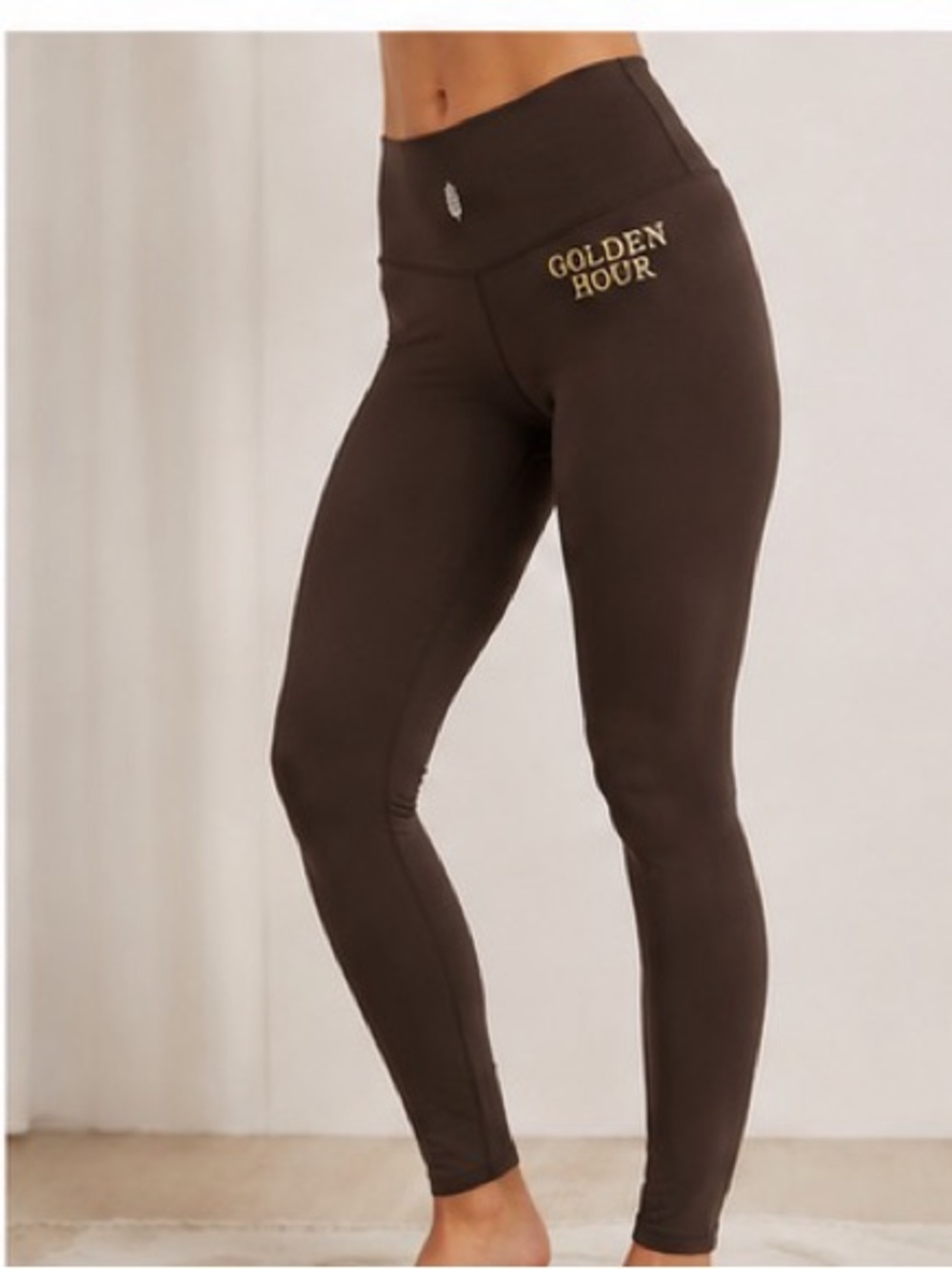 NWOT Free People Golden Hour Brown 
High-Waist Performance Leggings + A GIFT 🎁